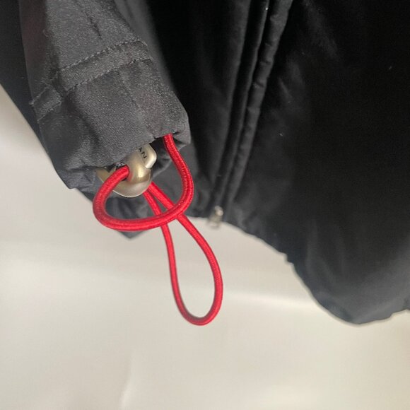 Air Jordan Full Zip Jacket Hood Mens Large Black Red 23 Heavy Pockets Fleece - Picture 8 of 12